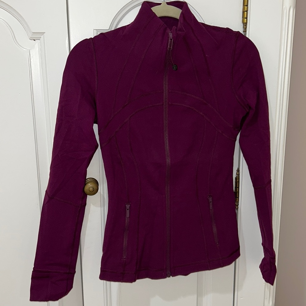 BRAND NEW lululemon purple define jacket size 4. Brand new! Just no official tag